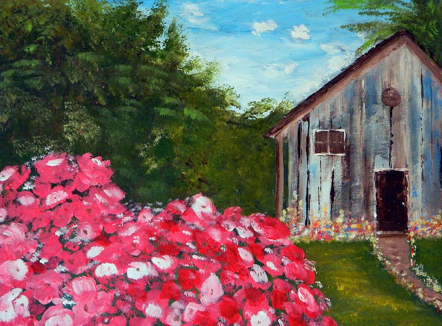In The Backyard Painting by Everette McMahan jr