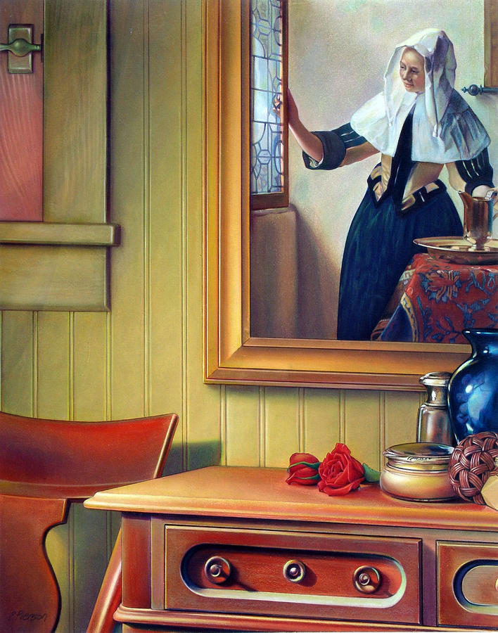 In The Boudoir With Vermeer Pastel