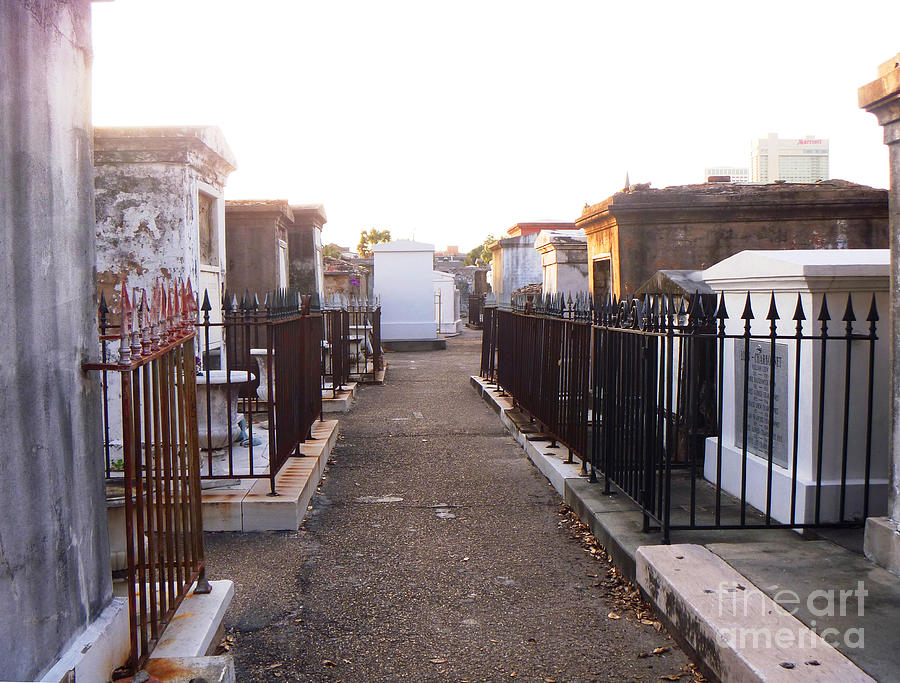 In The Cemetery At Dawn Photograph by Alys Caviness-Gober