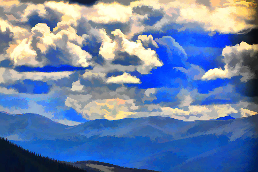 Mountain Photograph - In the Clouds by Audreen Gieger