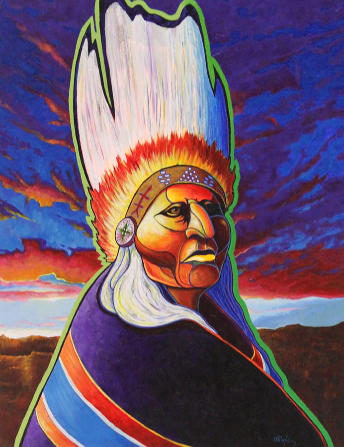 Landscape Painting - In The Company Of My Ancestors by Joe Triano Landscape Painting - In The Company Of My Ancestors by Joe Triano
