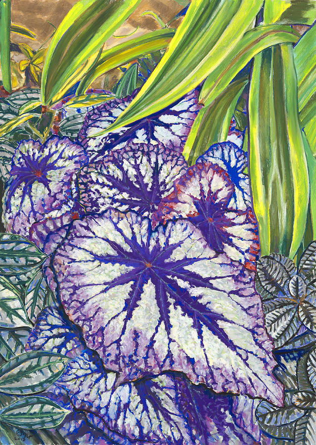 In the Conservatory-7th Center-Violet Painting by Nick Payne