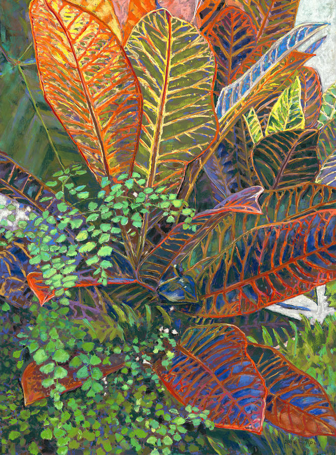 In the Conservatory - 2nd Center - Orange Painting by Nick Payne - Fine ...