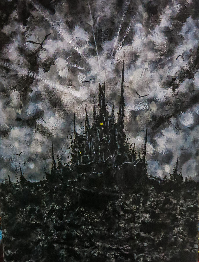 Castle Painting - In The Dark of Your Dreams by Joel Tesch