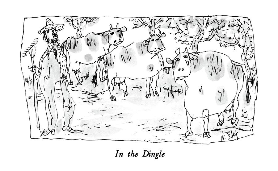 In The Dingle Drawing by William Steig