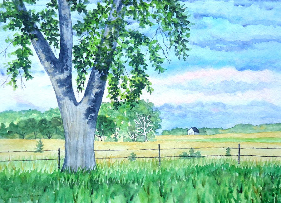 In the Field Painting by Laurie Anderson