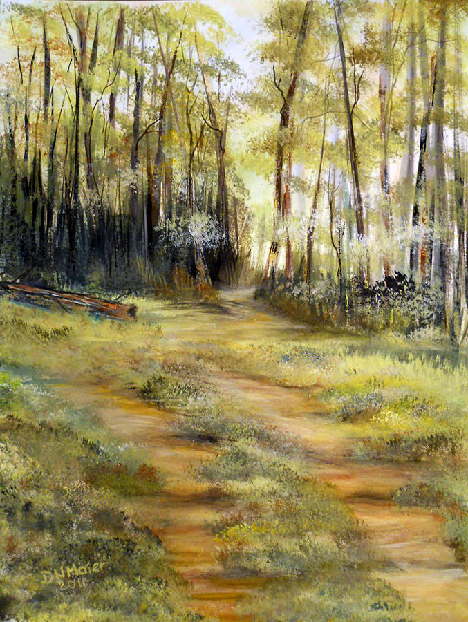 In the Forest Painting by Dorothy Maier
