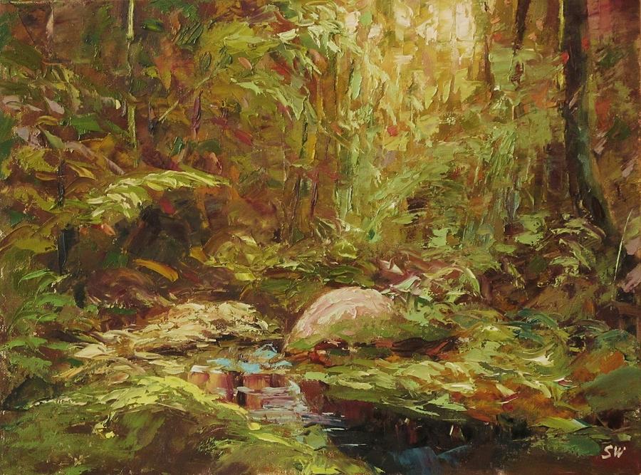 In the Forest Painting by Sean Wu