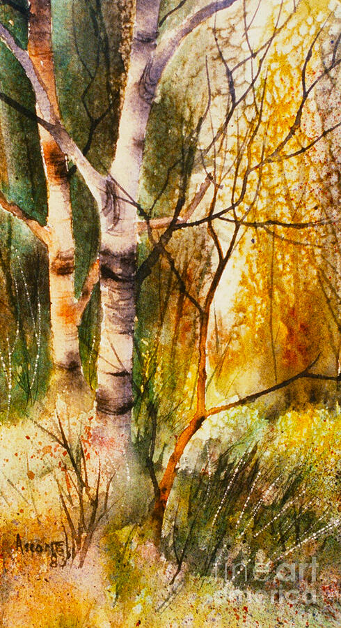 In the Forest Painting by Teresa Ascone