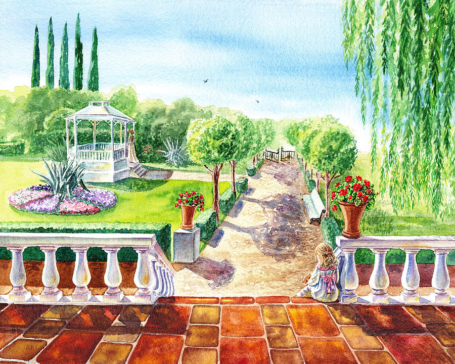 In The Garden Painting