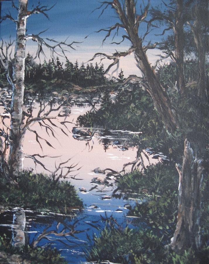 In the gloaming 2 Painting by Megan Walsh