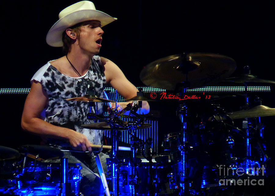 Drum Kit Photograph - Dom Howard Muse Is In The Groove by N Faulkner Drum Kit Photograph - Dom Howard Muse Is In The Groove by N Faulkner