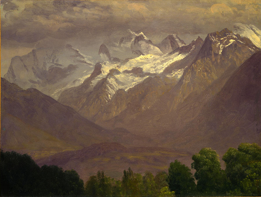 In the High Mountains Painting by Albert Bierstadt
