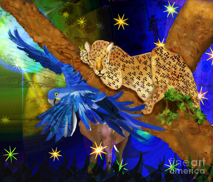 Leopard Painting - In The Jungle by Sydne Archambault