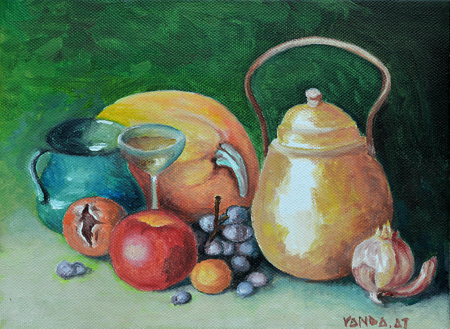 Still Life Painting - In the kitchen by Vanda Caminiti