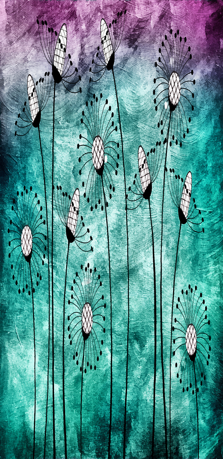 Flower Mixed Media - In The Meadow 2 by Angelina Tamez