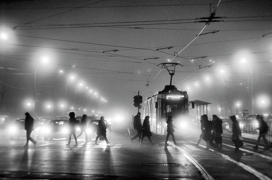 Transportation Photograph - In The Mist by Vrabiuta Albert Adrian