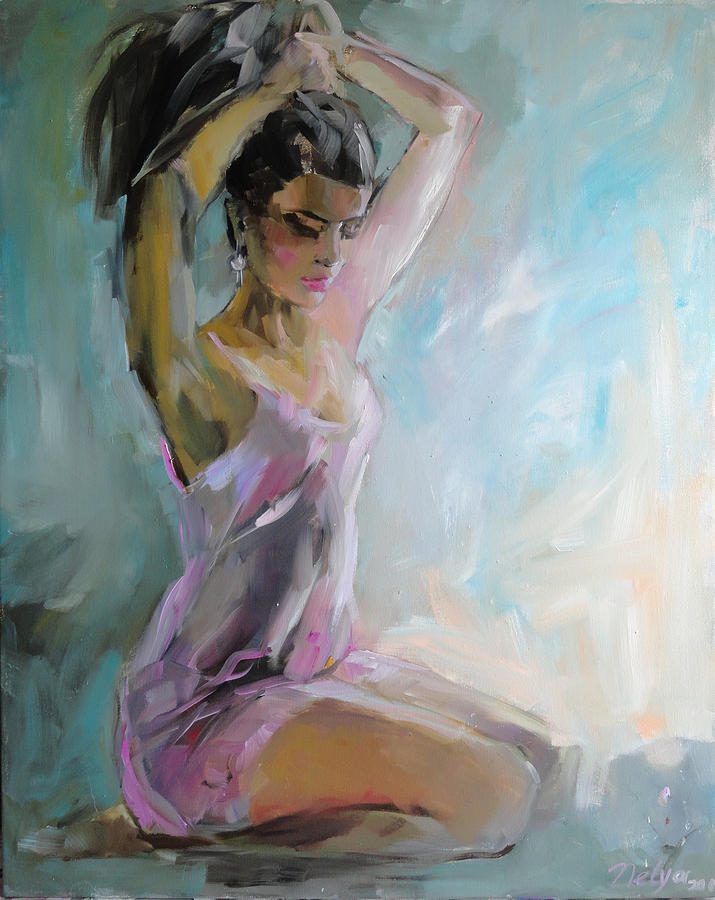Impressionism Painting - In the Morning by Nelya Shenklyarska