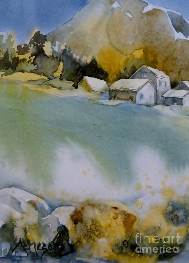 In the Mountains Painting by Donna Acheson-Juillet