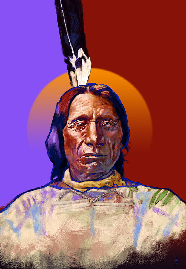 In the Name of the Great Spirit Painting by Arie Van der Wijst