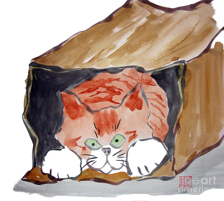 In the Paper Bag Painting by Ellen Miffitt