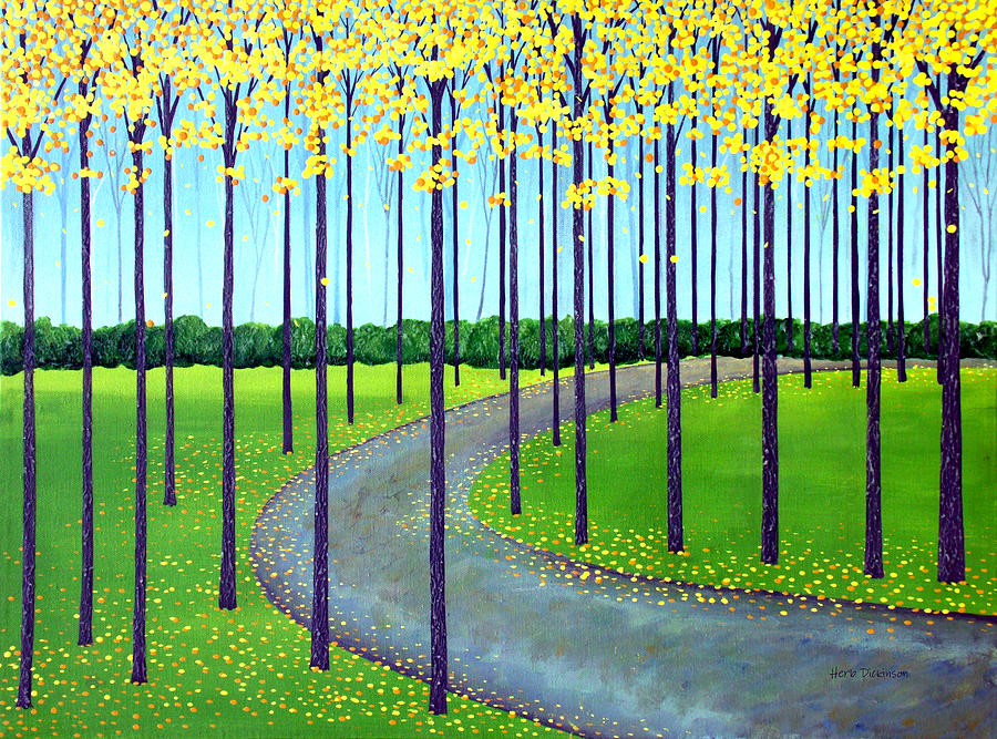 In The Park Painting by Herb Dickinson