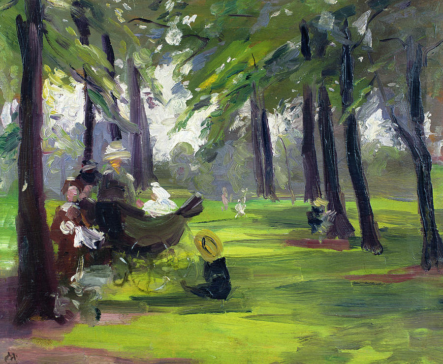 Tree Painting - In the Park  by Mary C Greene
