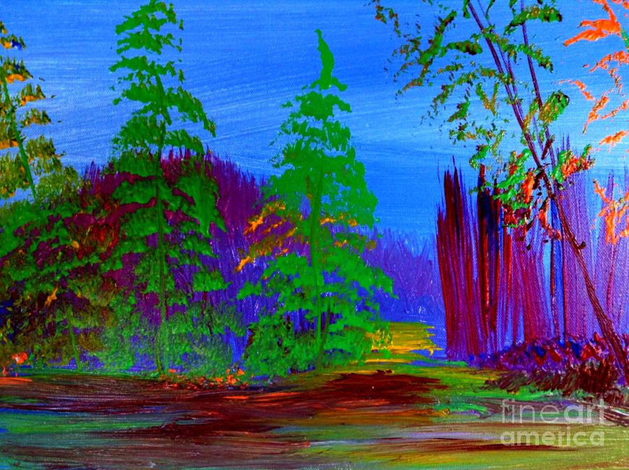 in the Pines Painting by James and Donna Daugherty