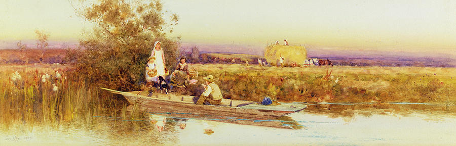 Thomas James Lloyd Painting - In the Punt by Thomas James Lloyd