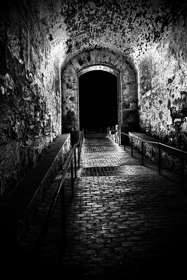 In The Shadows Beyond The Door Photograph by Karol Livote
