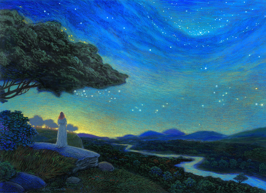 Universe Painting - In the Silence by Michael Z Tyree Universe Painting - In the Silence by Michael Z Tyree
