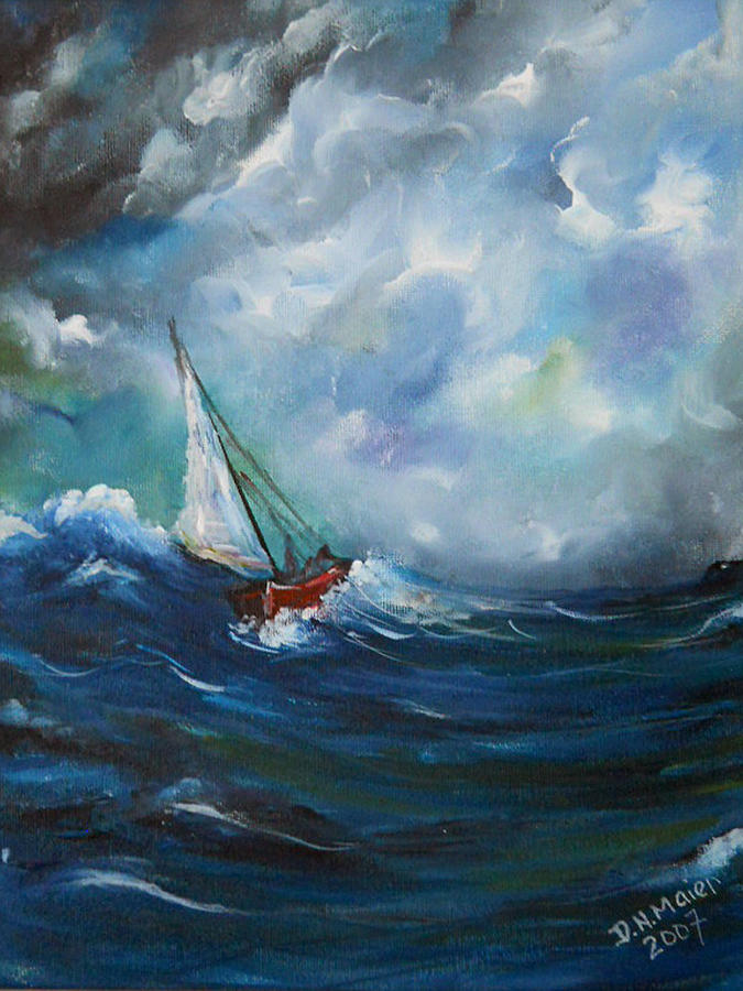 In the Storm Painting by Dorothy Maier