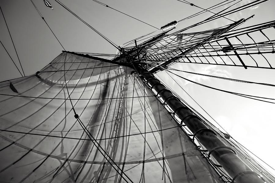 Set Sail Photograph - In The Wake of the Wind by Chrystyne Novack