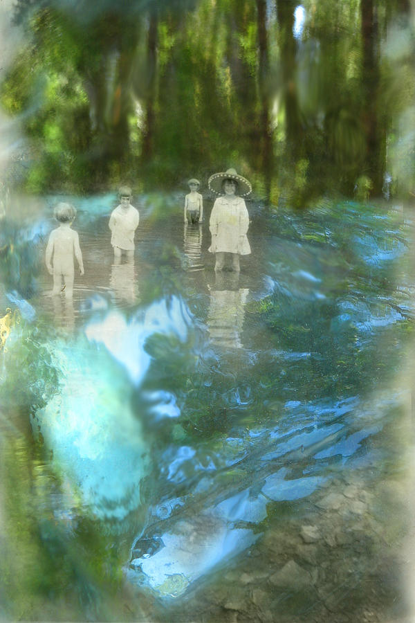 In the Water Digital Art by Lisa Yount