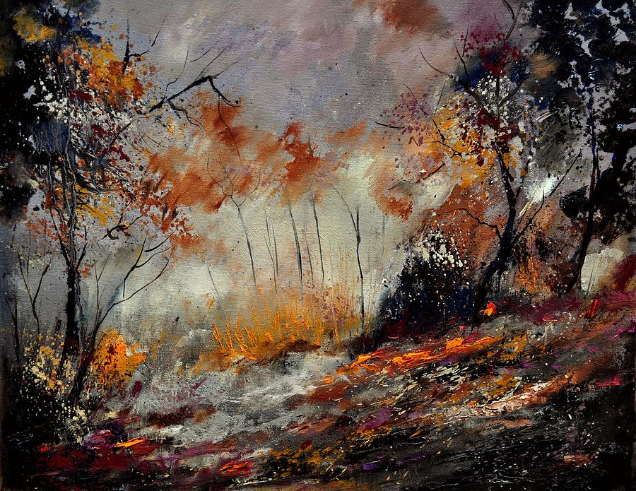 In the wood 450160 Painting by Pol Ledent