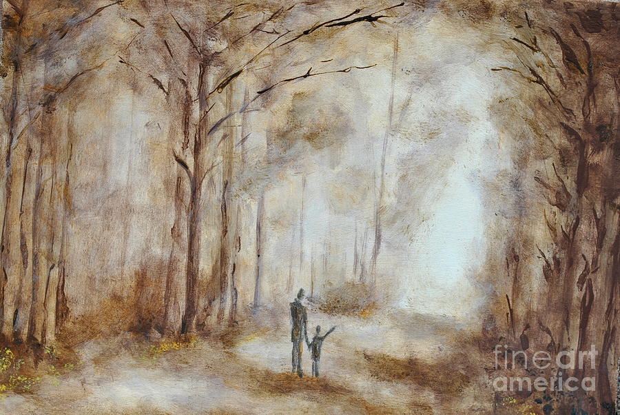 In the wood Painting by Martin Capek