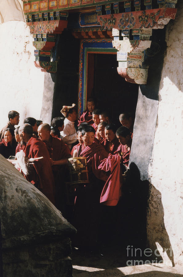 In Tibet Tibetan Monks 5 by jrr Photograph by First Star Art