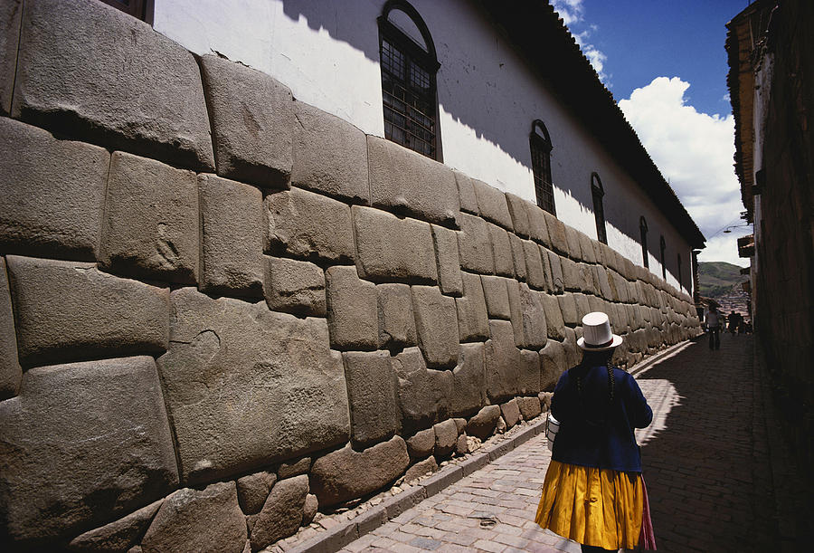 Inca Stone Work With Spanish Colonial Photograph by George Holton