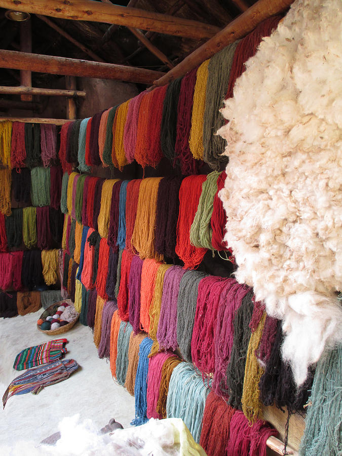 Incan Wool Photograph by Alison Stein