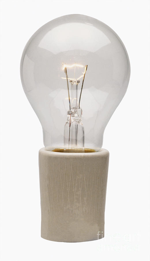 Incandescent Bulb Photograph by Clive Streeter / Dorling Kindersley / Science Museum, London