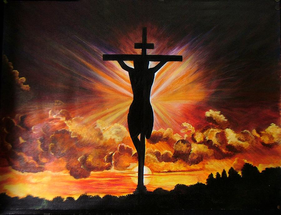 Incarnation - The Holy Soul Christ- Original Painting Painting by Mrs ...