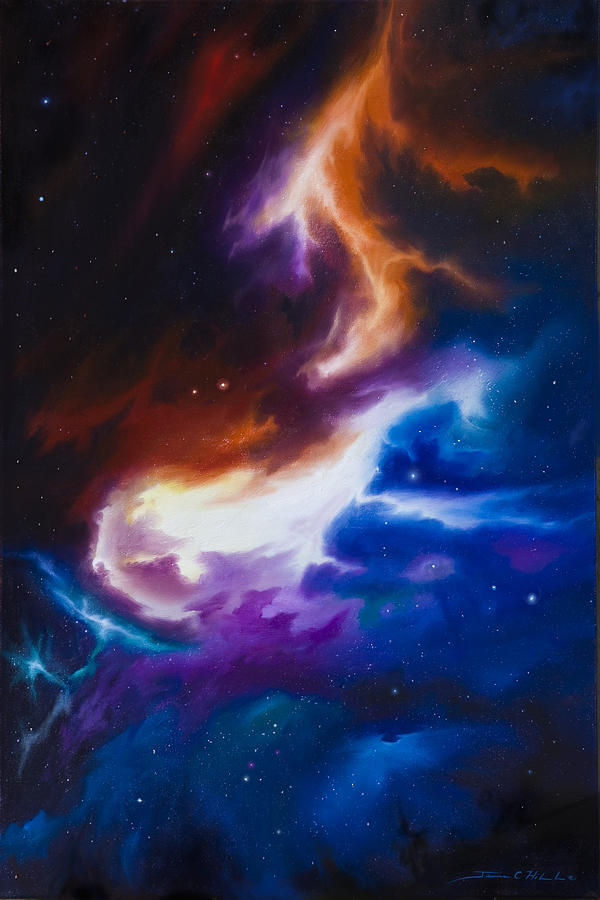 Incarus Nebula Painting by James Hill