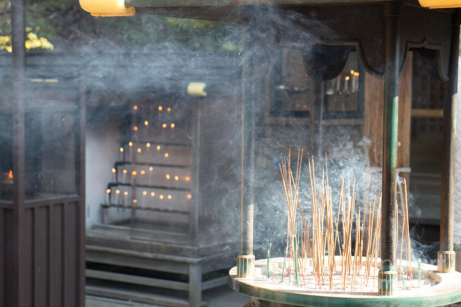 Incense Candles and Prayer Photograph by Natural Focal Point Photography