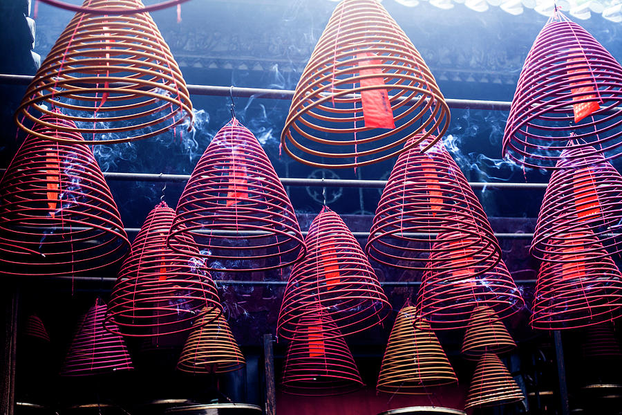 Incense Coils In Tin Hau Temple, Yau Ma Photograph by Jenny Jones Incense Coils In Tin Hau Temple, Yau Ma Photograph by Jenny Jones