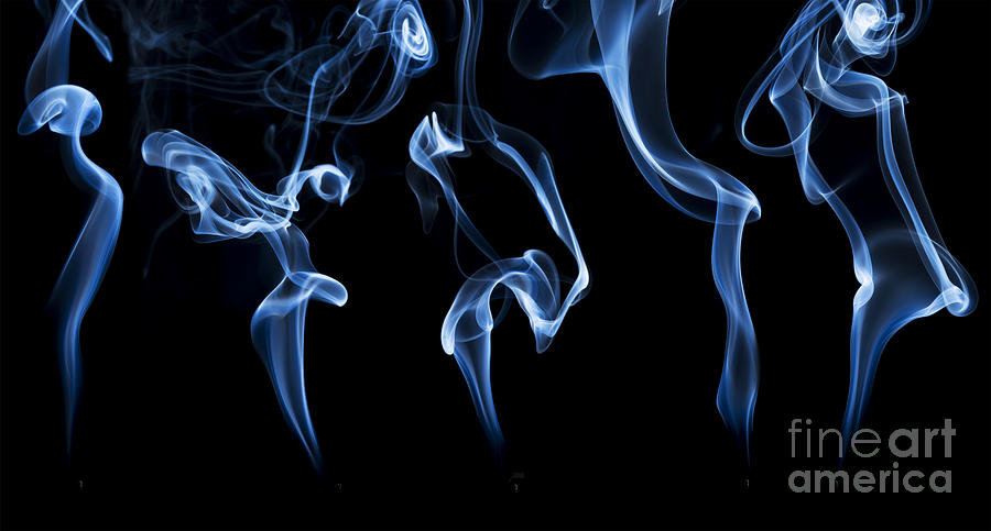 Incense Smoke Abstract Photograph by Marek Uliasz