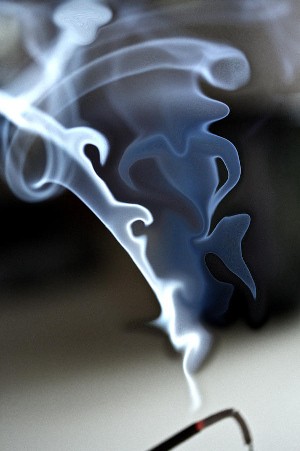 Smoke Photograph - Incense Smoke Dance - Smoke - Dance by Marie Jamieson