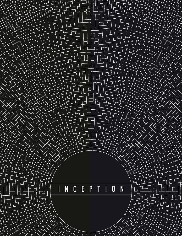 Inception Movie Poster Digital Art by Mike Taylor