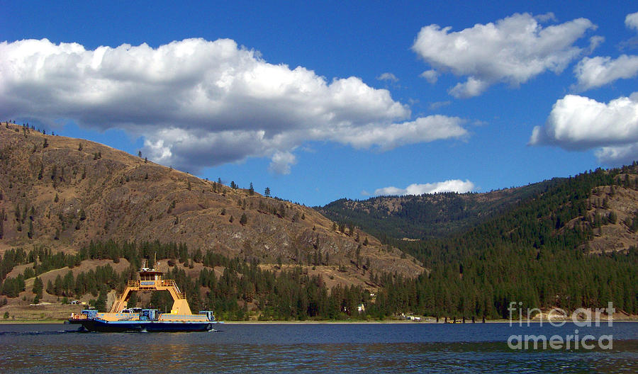 Inchelium  Ferry on Lake Roosevelt Photograph by Charles Robinson