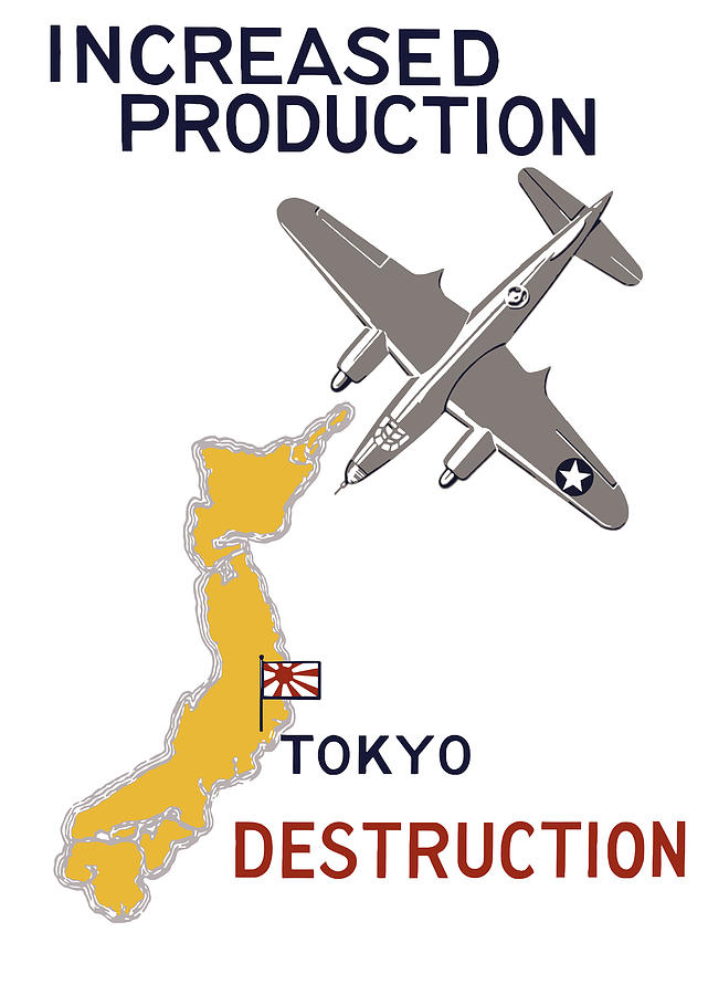 Increased Production - Tokyo Destruction Painting by War Is Hell Store