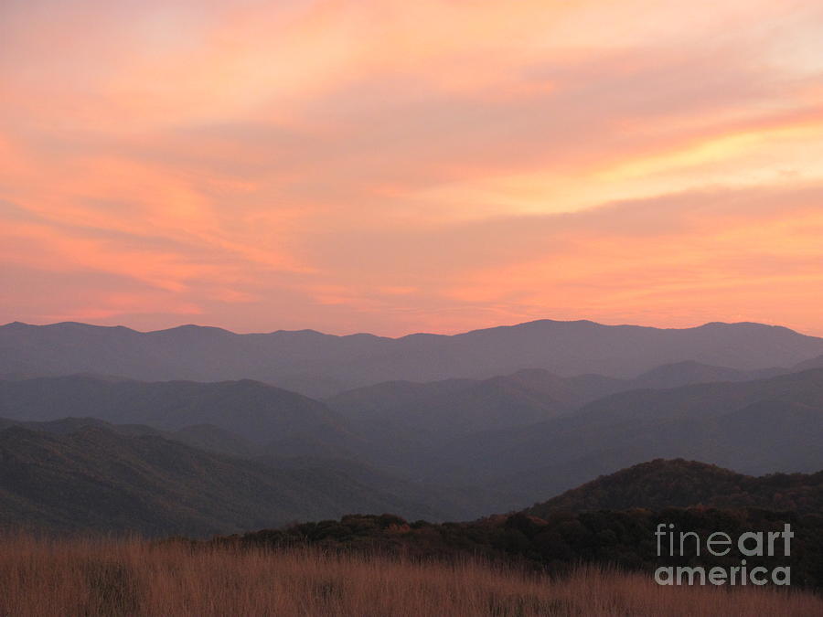 Incredible Sunset at Max Patch Photograph by Anita Adams